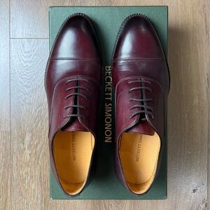 Beckett Simonon Men's Deep Burgundy Oxfords